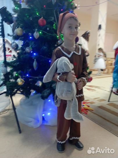 Карнавальный костюм пряничного человечка (гномика)