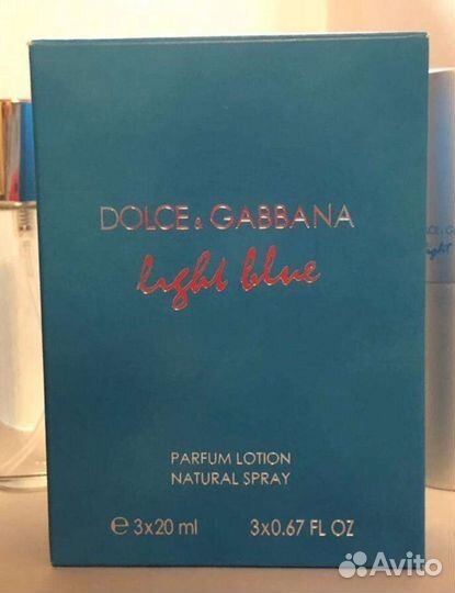 Туалетная вода dolce gabbana light blue