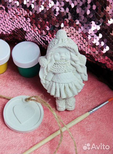 Куколки из гипса для раскрашивания