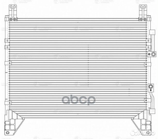 Конденсер ssangyong rexton II 2.0D/2.7D 06- LRA