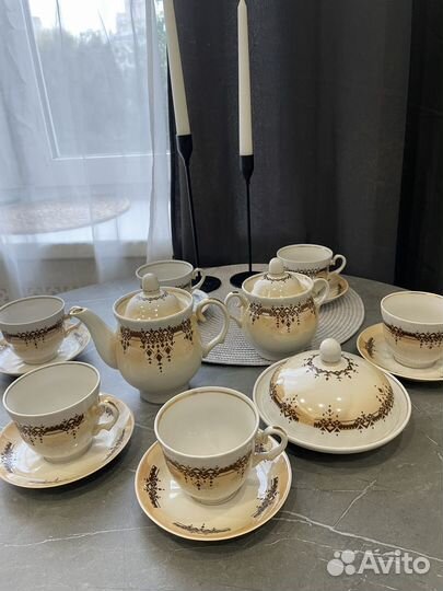Сервиз чайный барановка винтаж фарфор СССР