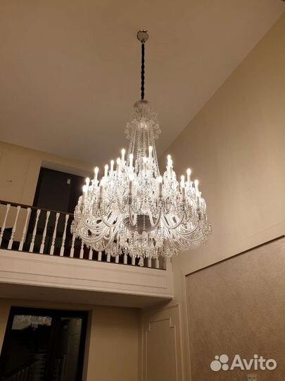 Установка люстр, монтаж светильников