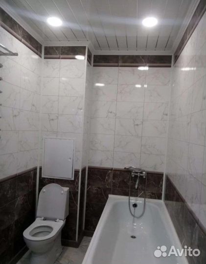 Отделка ванной и туалета пвх панелями.Частник