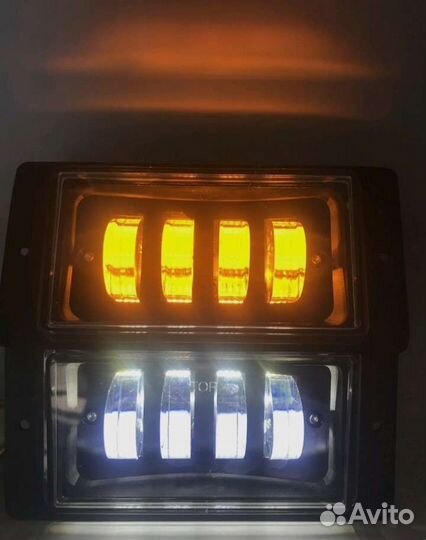 Светодиодные led птф двухрежимные 2110-2115,камаз