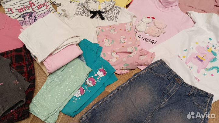 Вещи пакетом на девочку 110 116