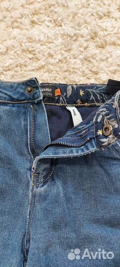 Джинсы утеплённые для девочки 116 и 122