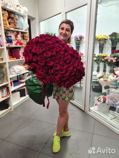 101 роза эквадор 