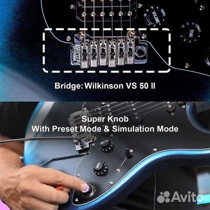 Электрогитара со встроенным процессором Mooer gtrs