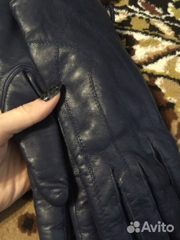 Натуральные кожаные перчатки