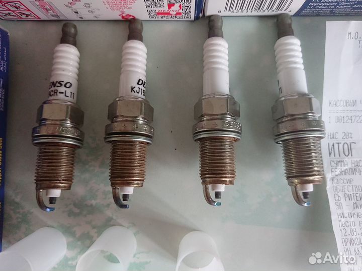 Свечи зажигания denso KJ16CR-L11. 4 шт