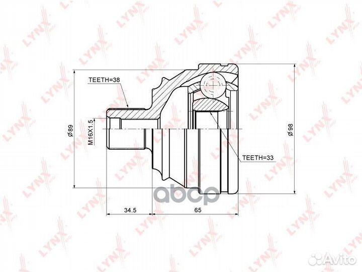 ШРУС наружный CO-8022 lynxauto