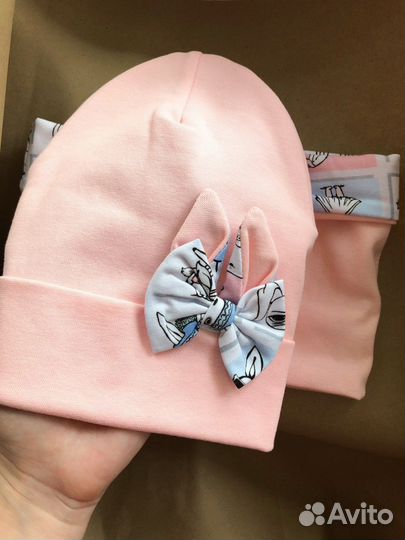 Комплект шапка и снуд демисезон