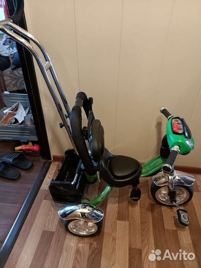 Велосипед с родительской ручкой