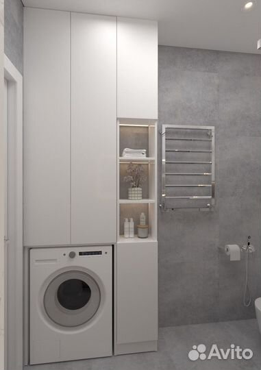 Шкафчик для стиральной/сушильной на заказ