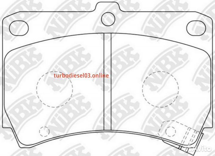 Колодки NiBK PN5232 PN5232 nibk
