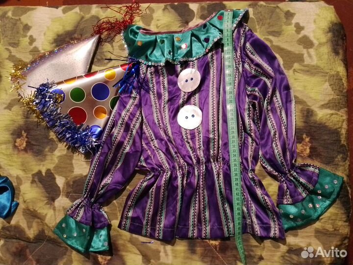 Костюм петрушки детский