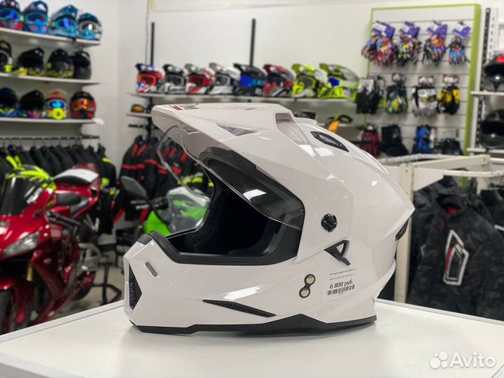 Шлем Мотард детский White