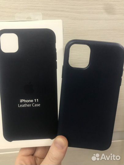 Кожаный чехол iPhone 11