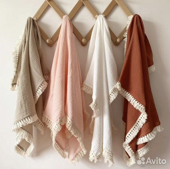 Муслиновый плед для новорожденного