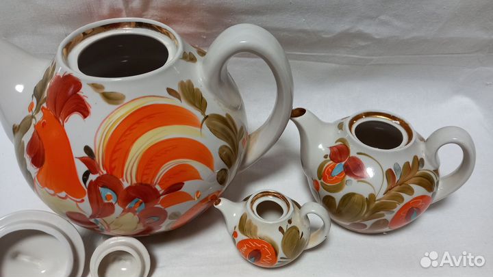 Набор чайников Золотые петушки Городница СССР