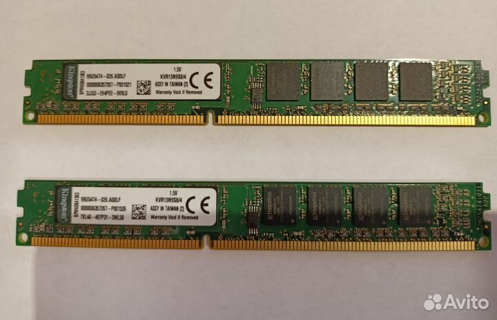 Оперативная память Kingston DDR3 2x4GB 1333Mhz