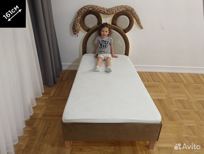 Кровать Мишка с ушками детская кровать для мальчик