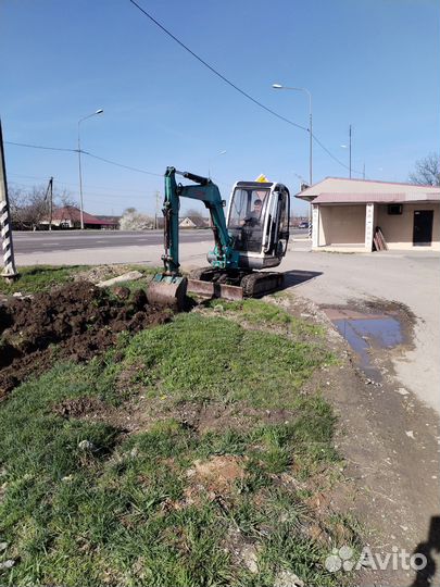 Услуги мини экскаватора копка земляные работы