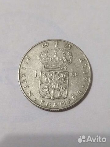 1 крона Швеция 1973 год