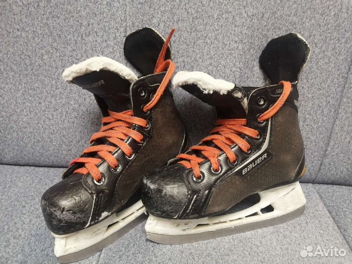 Хоккейные коньки Bauer. 32 размер