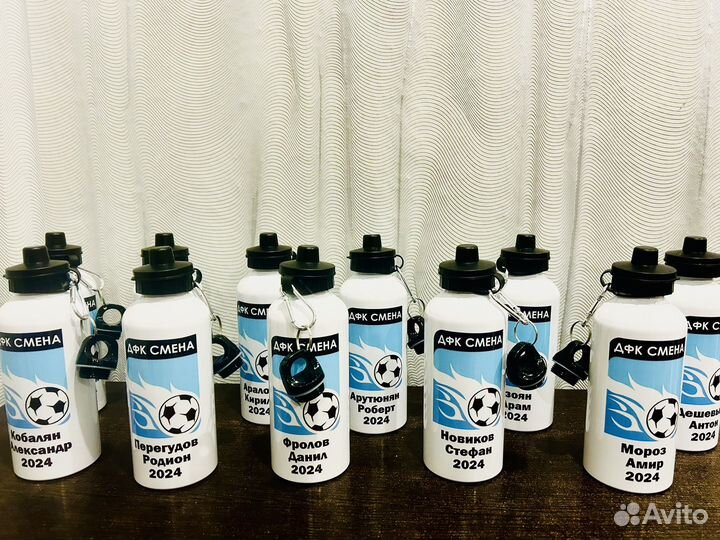 Именные бутылочки с логотипом