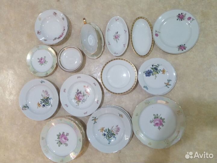 Старинный фарфор, сервизы СССР и гдр