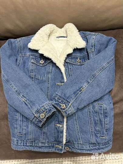 Джинсовая куртка утепленная 116