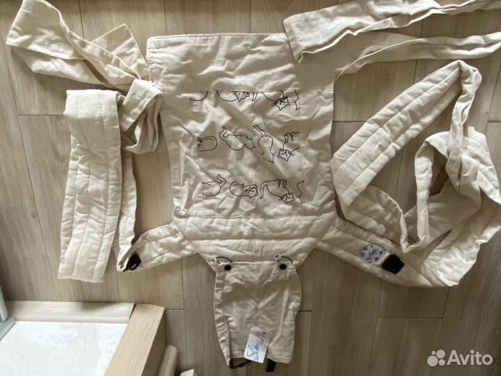 Эргорюкзак слинг из льна