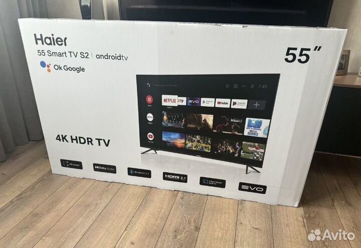 Haier 55 SMART TV S2 LED Ultra HD 4K 3840x2160