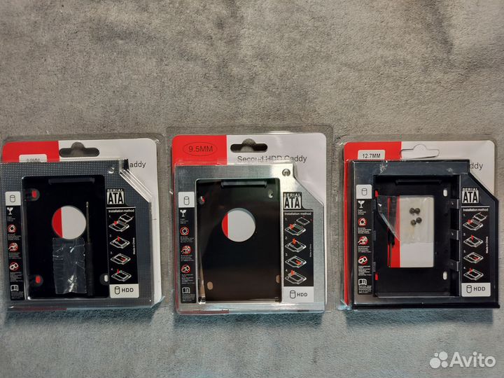 Переходник ссд для ноутбука Optibay 12.7mm 9,5mm 9