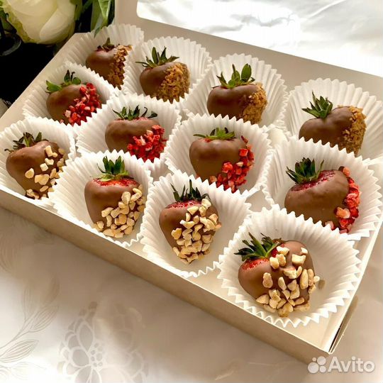 Съедобный набор из Клубники в шоколаде, доставка