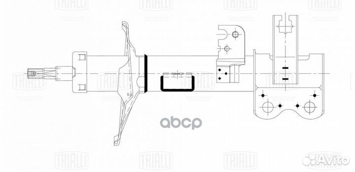 Амортизатор geely emgrand EC7 (09) (стойка) пе