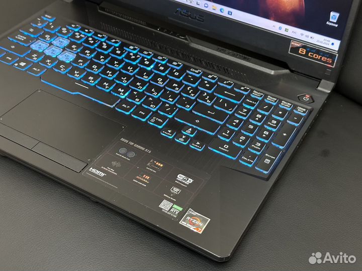 Игровой Asus TuF F15 RTX3050 / Ryzen 7 / 12 озу