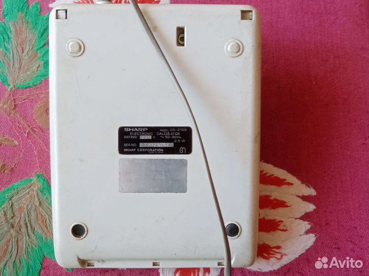 Сетевой калькулятор Sharp CS -2108 и др