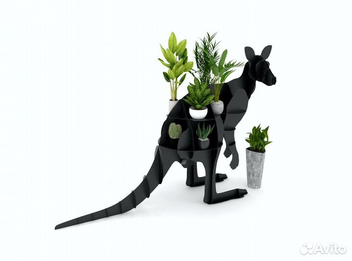 Кенгуру 3д подставка под цветы