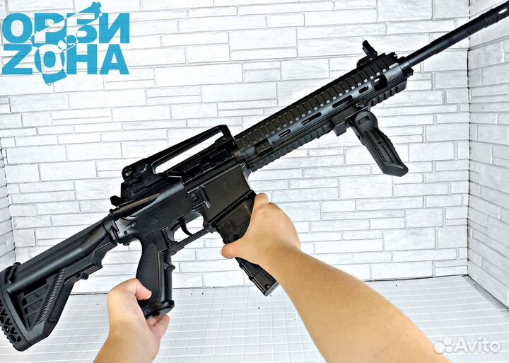 Полноразмерный тактический орбизный автомат с обвесами HK416