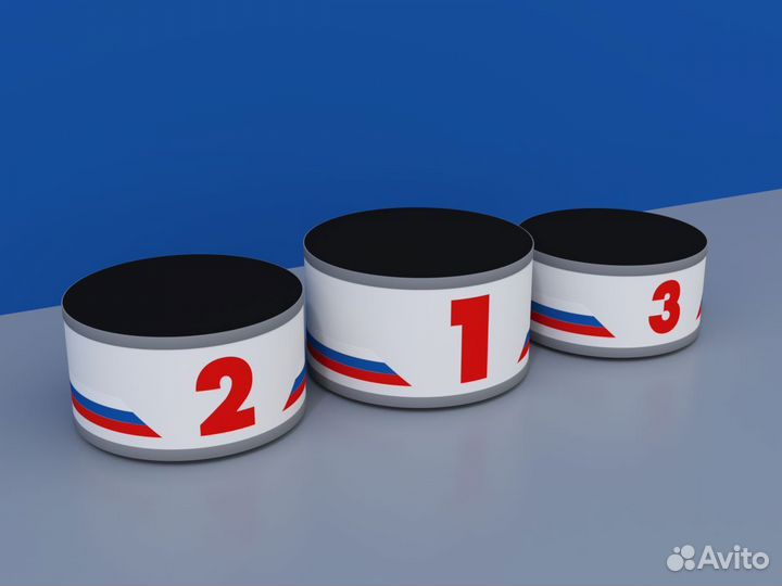 Пьедестал награждения Матрешка 612х612мм (круглый)