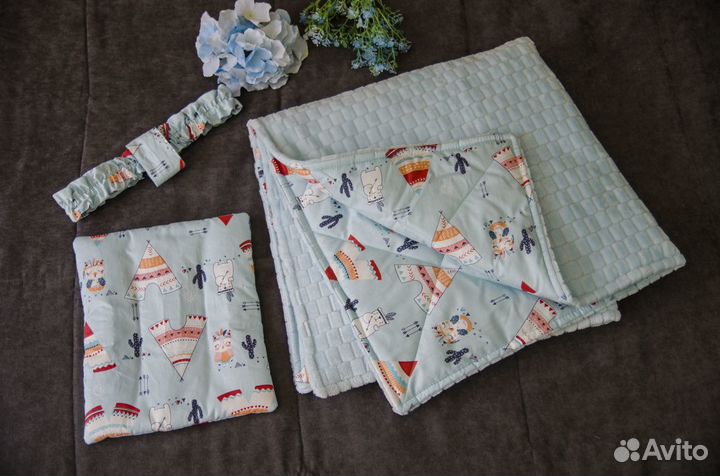 Одеяло коверт для мальчика на выписку