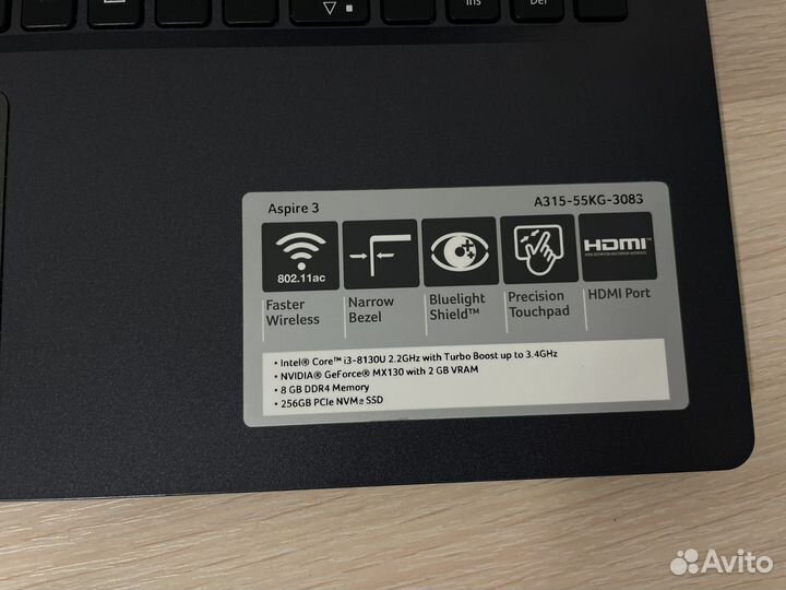 Ноутбук acer aspire 3