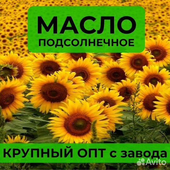 Оптом подсолнечное масло