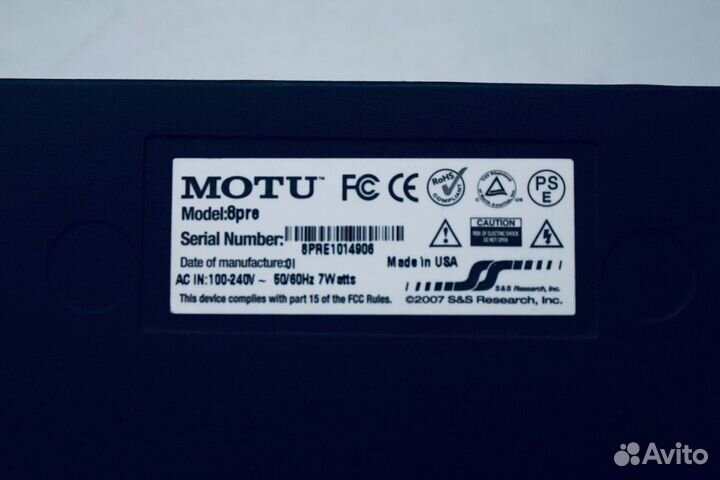 Motu 8 pre firewire продажа /обмен