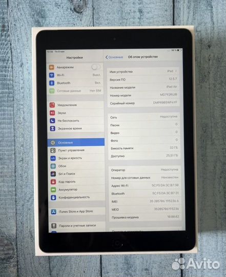 Планшет apple iPad air