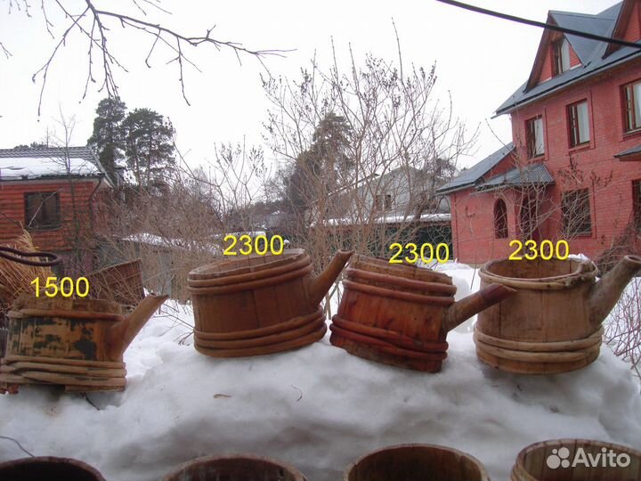 Подойник старинный деревянная кадка с носиком