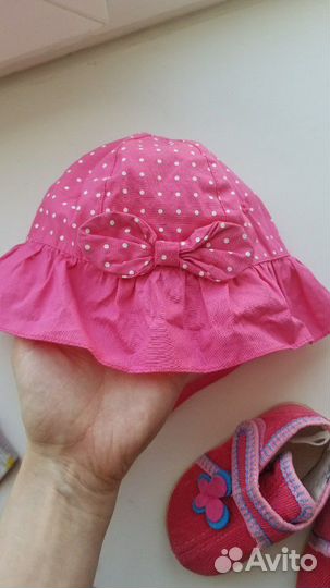 Панамки, косынки для девочки разные 44-46