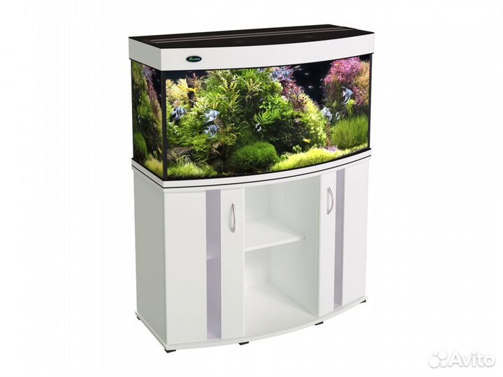 Аквариум панорамный 200л с LED-освещением